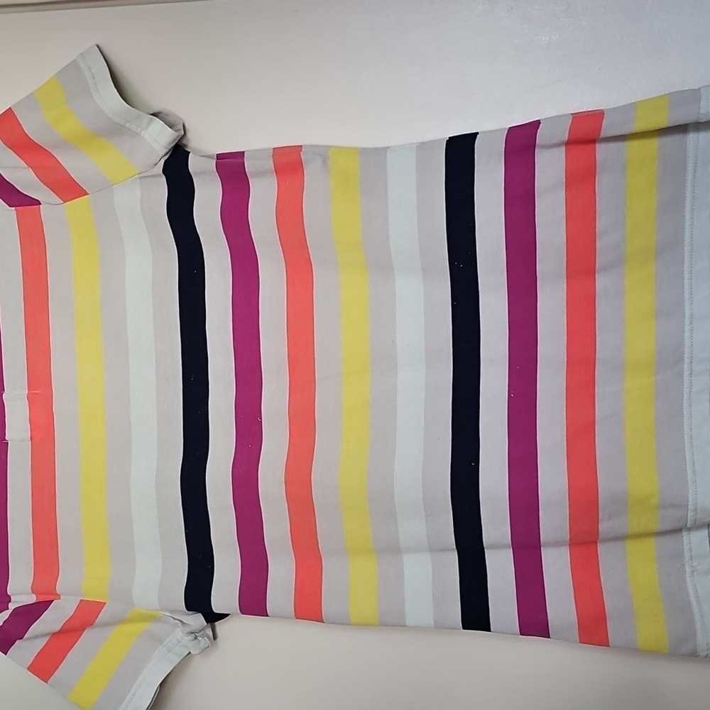 Quiksilver Colorful Striped V-Neck Women's Top - Picture 4 of 4